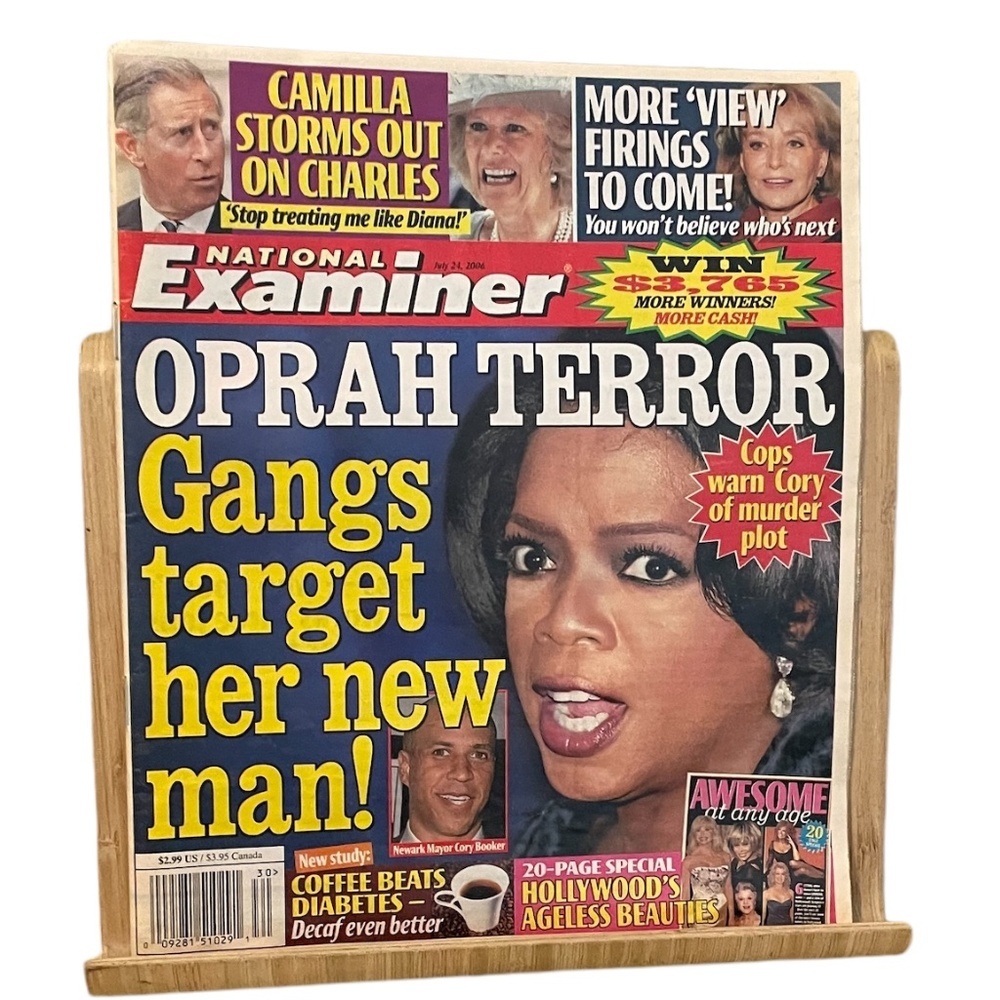 NATIONAL ENQUIRER July 24, 2006 - OPRAH TERROR, GANGS TARGET HER‎ NEW MAN!